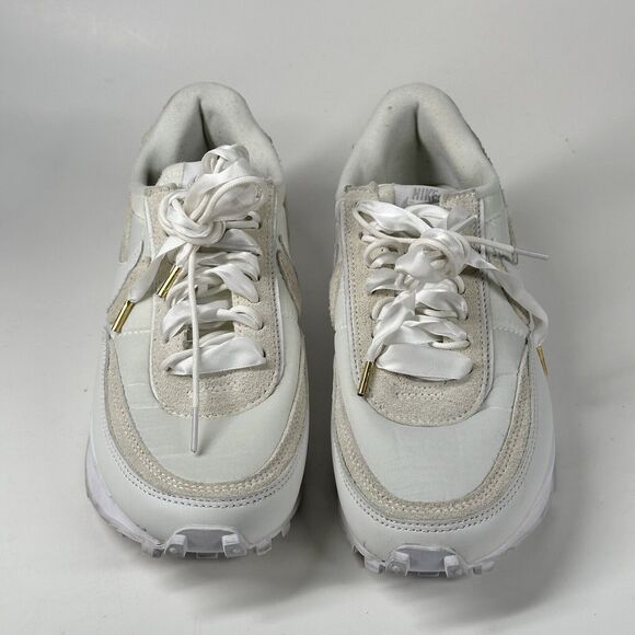Nike Shoes LDWaffle x Sacai White Nylon Suede Mens Size 6 Sneakers - Picture 3 of 16